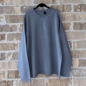 REI Co-Op Heather Gray Long Sleeve Crew Neck Heavyweight Knit Shirt XL